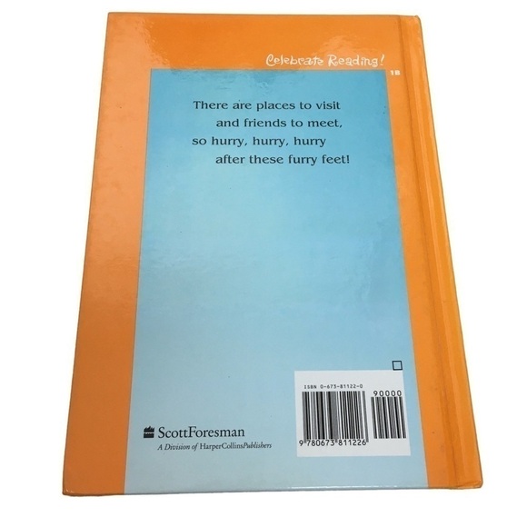 Vintage 90s Childrens Book Hurry Furry Feet Celebrate Reading Classroom Dr Seuss - Picture 2 of 12